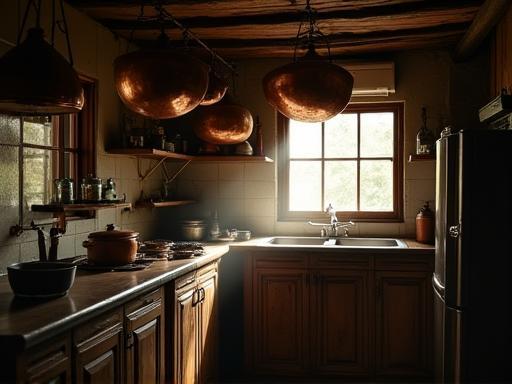 A cozy, traditional Malaysian kitchen setting representing the heart of Sup Bonda Delights.