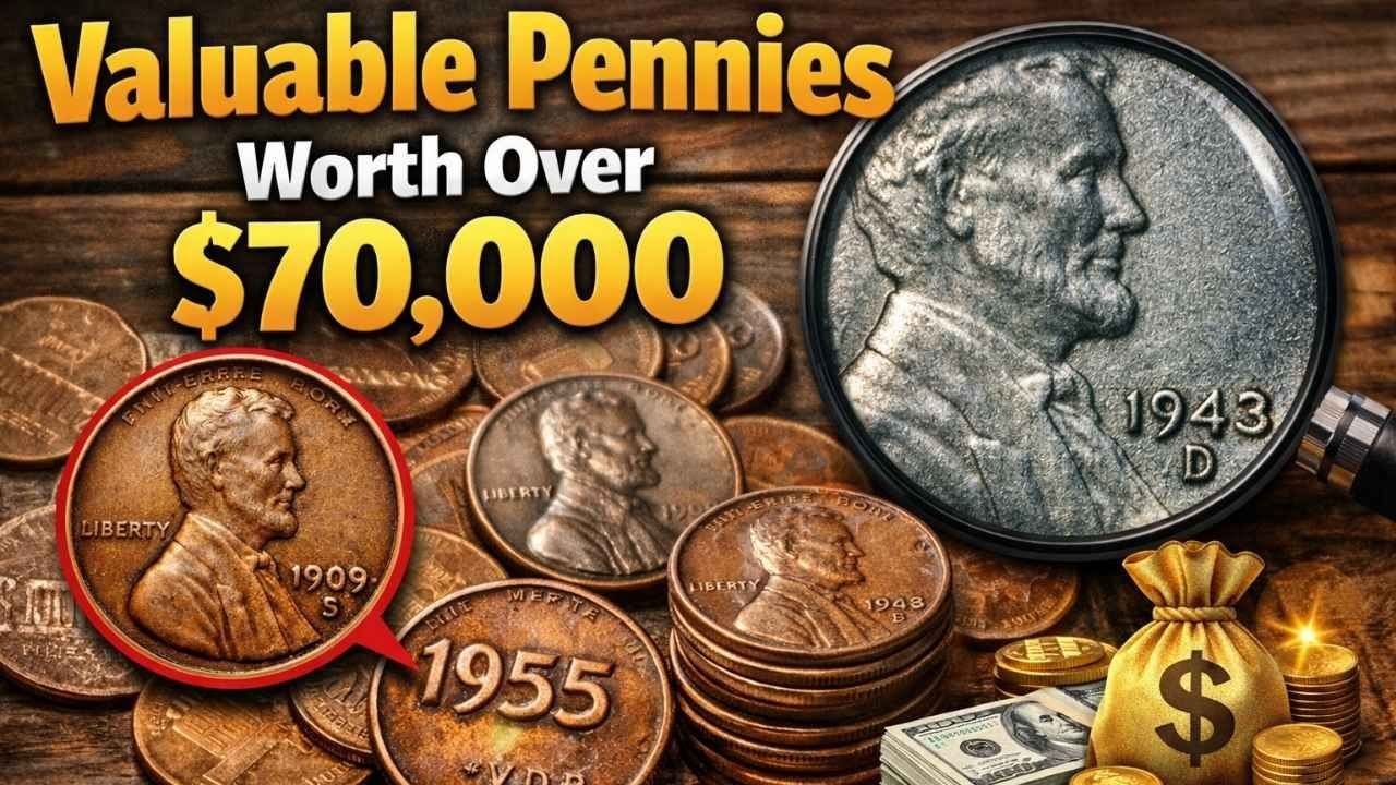 10 Valuable Pennies Worth Over $70,000: Rare Coin Collector’s Value Guide 2026