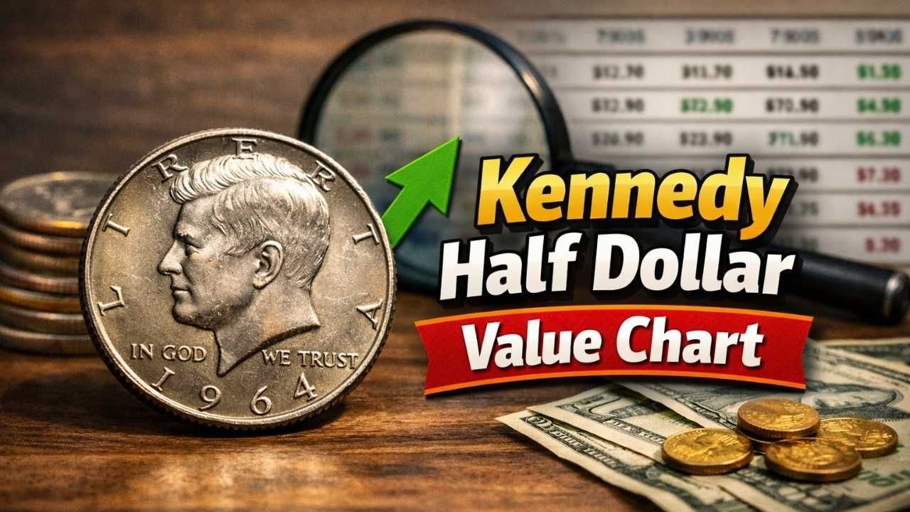 Kennedy Half Dollar Value Chart 2026: Prices, Mint Marks & Expert Collector Guide